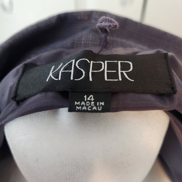 Kasper 2pc Women's Grape Pant Suit Size 14 - Picture 5 of 9